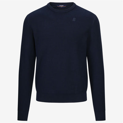 SEBASTIEN COTTON HCS - Knitwear - Pull  Over - Man - BLUE DEPTH