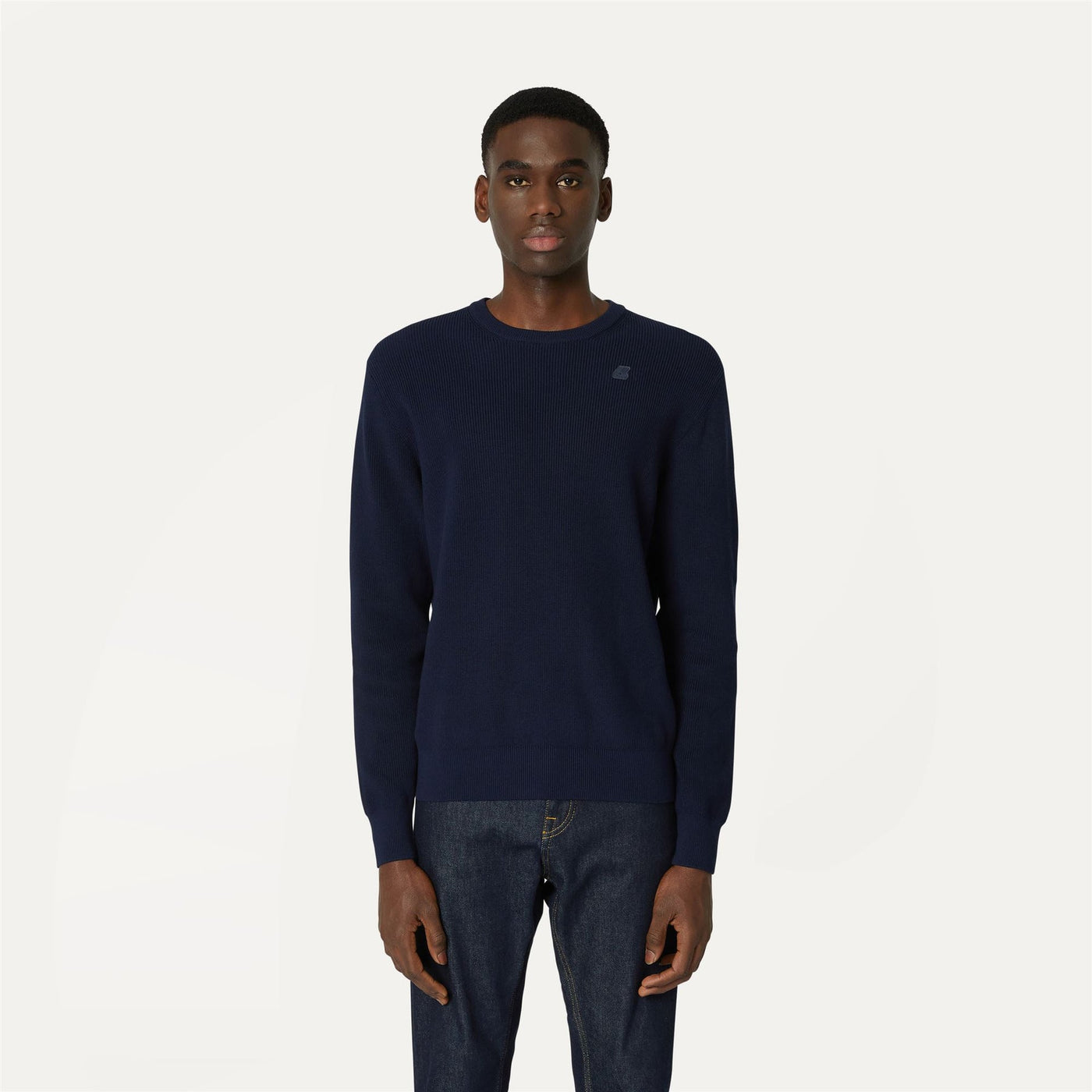 SEBASTIEN COTTON HCS - Knitwear - Pull  Over - Man - BLUE DEPTH