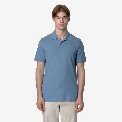 AMEDEE PIQUE - POLO SHIRT - MAN - BLUE ALLURE