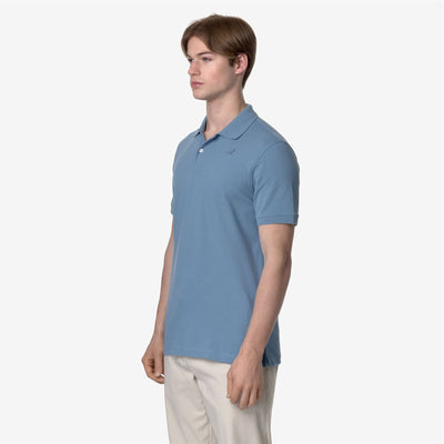 AMEDEE PIQUE - POLO SHIRT - MAN - BLUE ALLURE