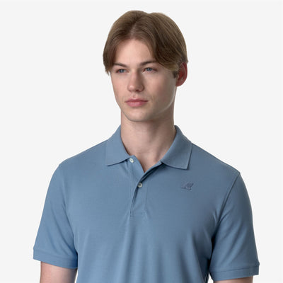 AMEDEE PIQUE - POLO SHIRT - MAN - BLUE ALLURE