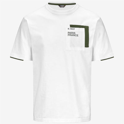 FANTOME CONTRAST POCKETS - T-SHIRTS & TOP - MAN - WHITE GREEN