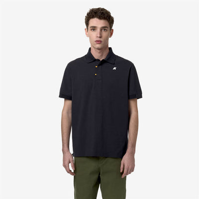 ALDERIC STRETCH JERSEY - POLO SHIRT - MAN - BLUE DEPTH