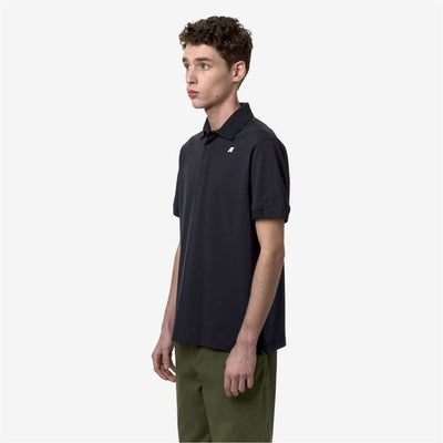 ALDERIC STRETCH JERSEY - POLO SHIRT - MAN - BLUE DEPTH