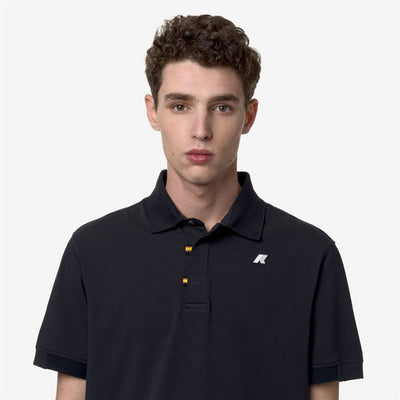 ALDERIC STRETCH JERSEY - POLO SHIRT - MAN - BLUE DEPTH