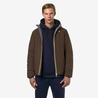 JACK WARM DOUBLE - JACKET - MAN - BROWN GREY