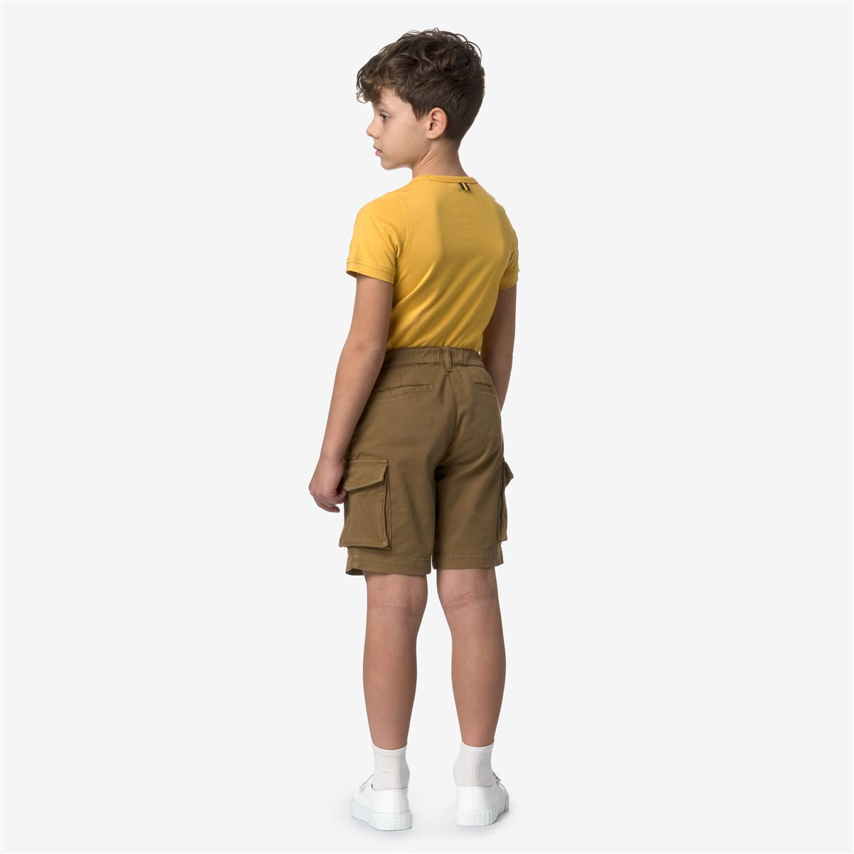 P. DAVON - SHORTS - KID UNISEX - BROWN CORDA