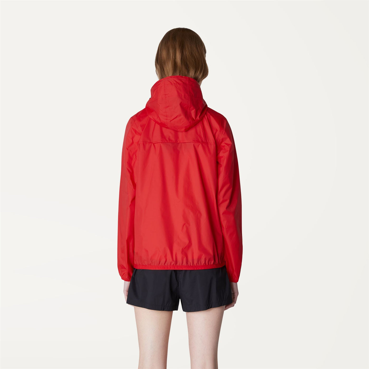 Jackets Woman LE VRAI 3.0 Claudette Mid Red | K-Way Dressed Front Double		