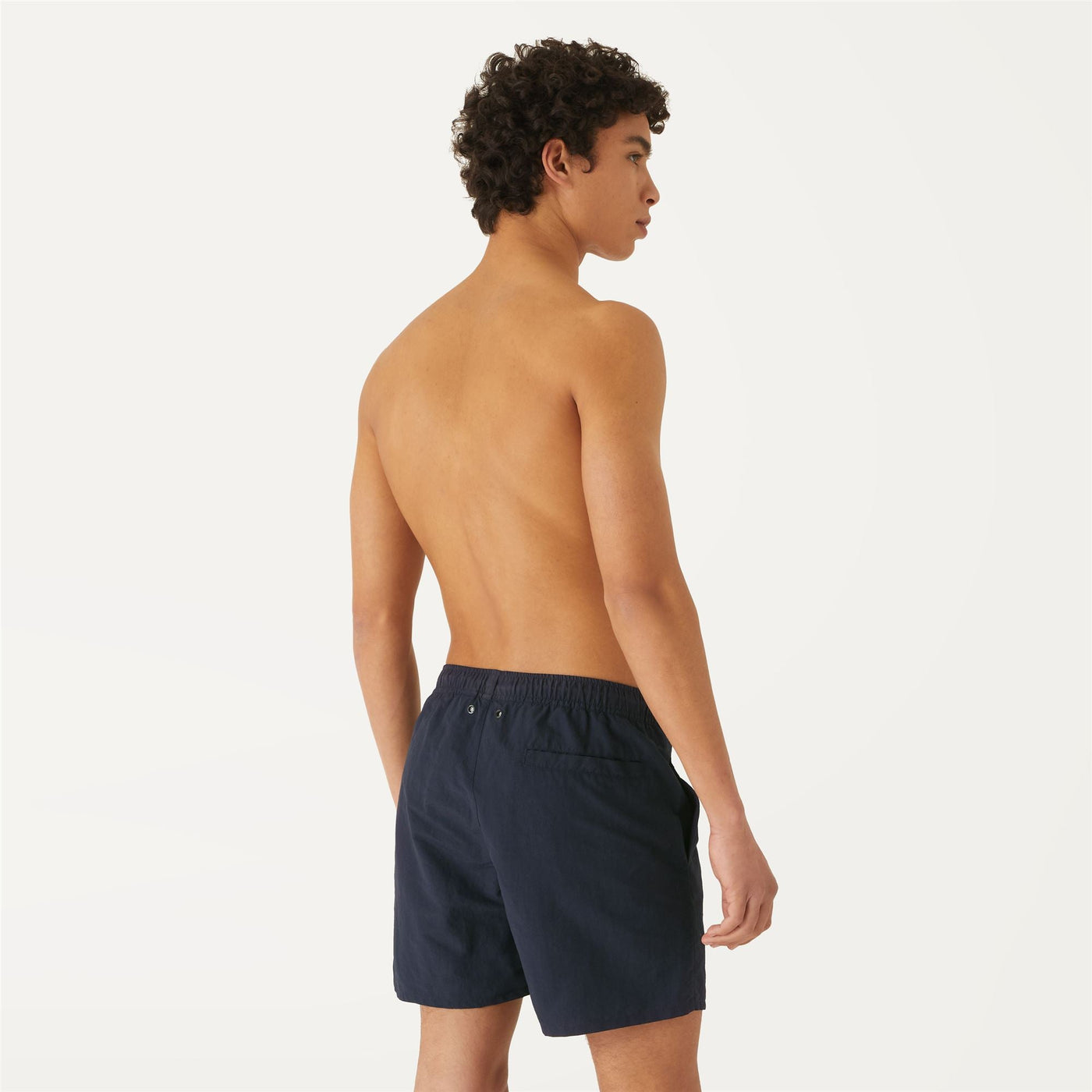 Bathing Suits Man LE VRAI Olivier Swimming Trunk Blue Depth | K-Way Dressed Front Double