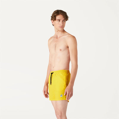LE VRAI Olivier - Bathing Suit - Nylon - Man - Yellow Dk
