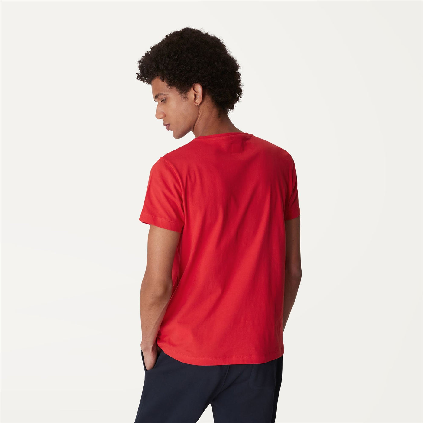 T-ShirtsTop Unisex LE VRAI EDOUARD T-Shirt Red | K-Way Dressed Front Double		