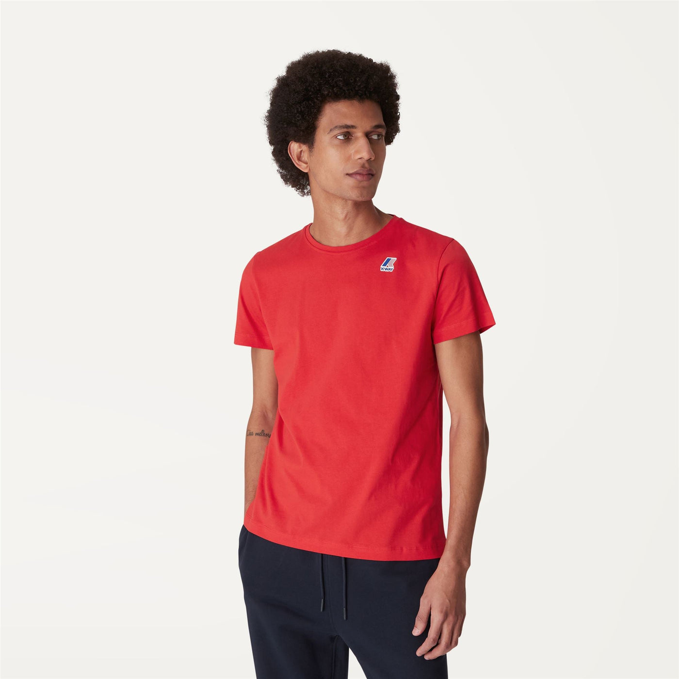 T-ShirtsTop Unisex LE VRAI EDOUARD T-Shirt Red | K-Way Dressed Back (jpg Rgb)		