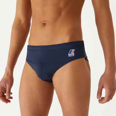 Bathing Suits Man Omer Olympic Brief Blue Depth | K-Way Detail Double