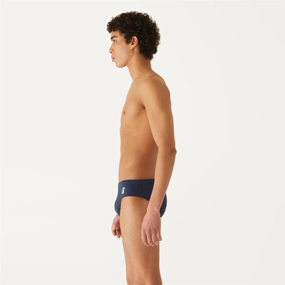 Bathing Suits Man Omer Olympic Brief Blue Depth | K-Way Detail (jpg Rgb)