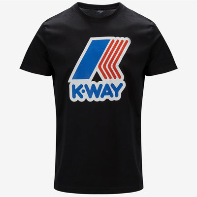 T-ShirtsTop Man Pete Macro Logo T-Shirt Black Pure | K-Way Photo (jpg Rgb)