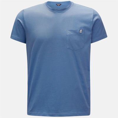T-ShirtsTop Man Sigur T-Shirt Blue Smoked | K-Way Photo (jpg Rgb)