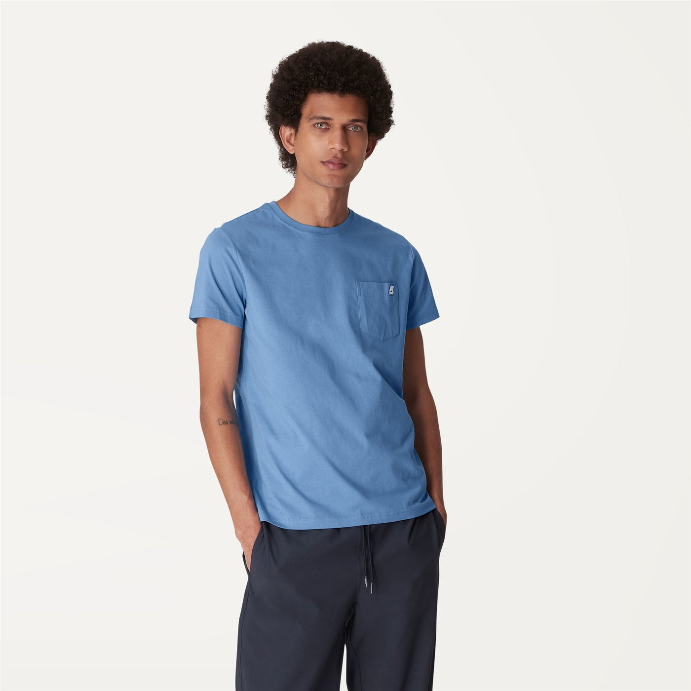 T-ShirtsTop Man Sigur T-Shirt Blue Smoked | K-Way Dressed Back (jpg Rgb)