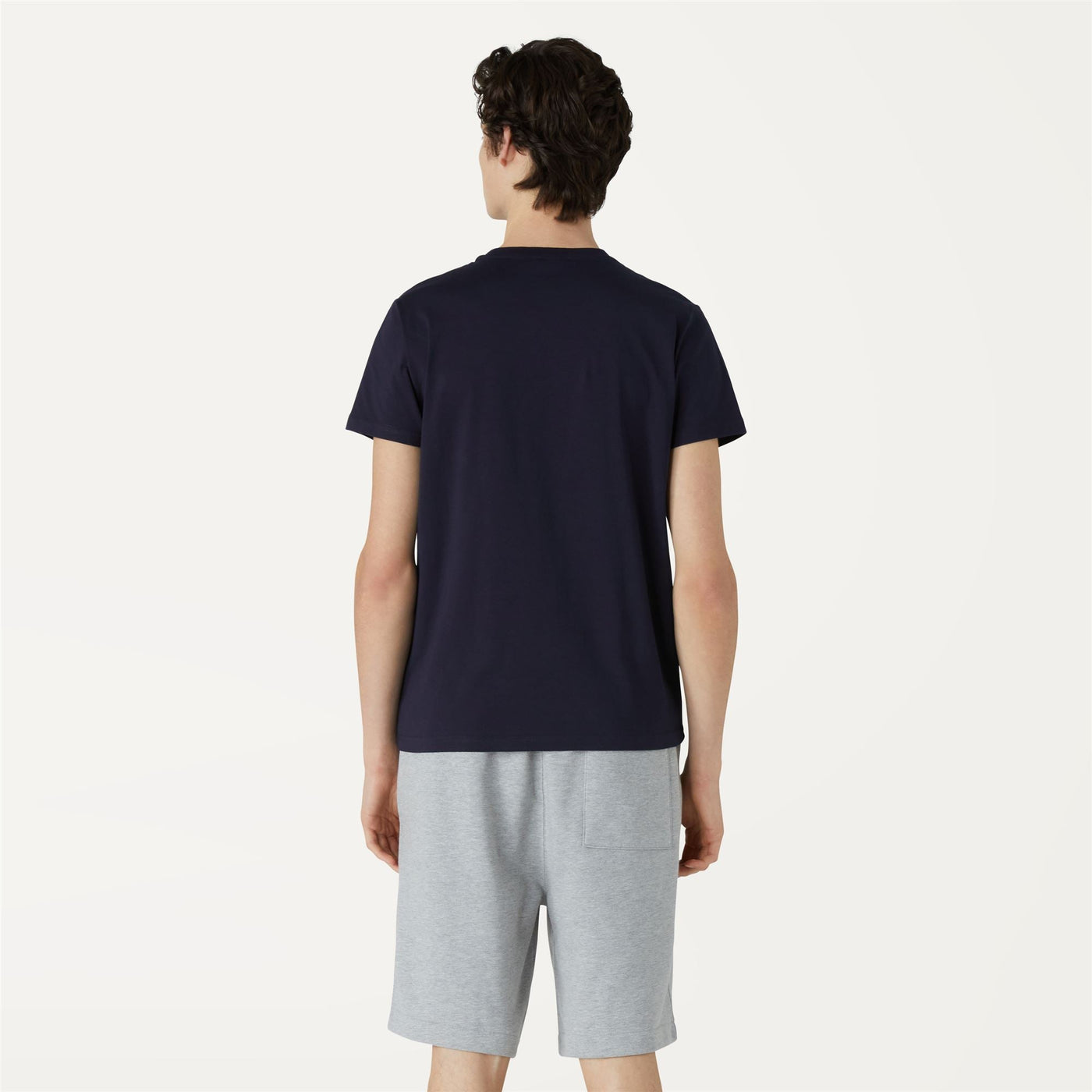T-ShirtsTop Man Sigur T-Shirt Blue Depth | K-Way Dressed Front Double