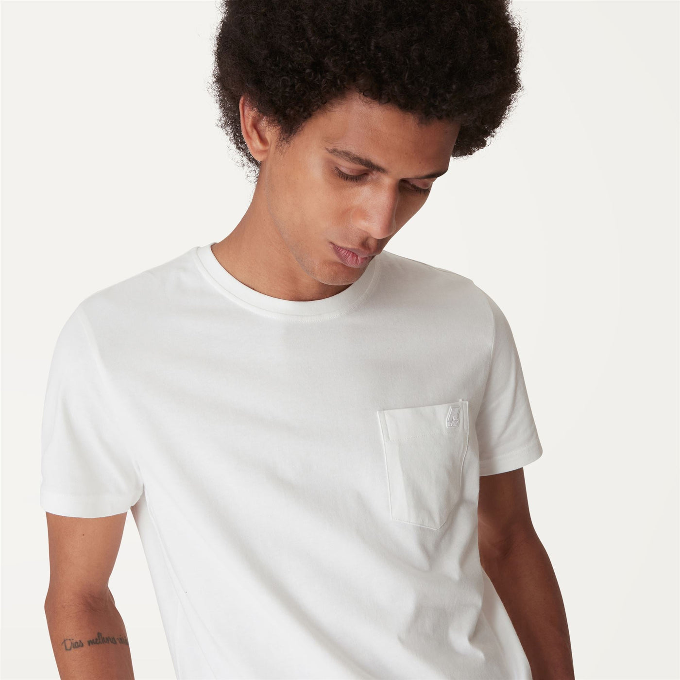 T-ShirtsTop Man Sigur T-Shirt White | K-Way Detail Double