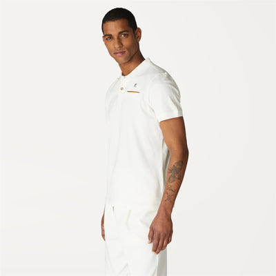 Polo Shirts Man BRIAC STRETCH Polo White | K-Way Detail (jpg Rgb)
