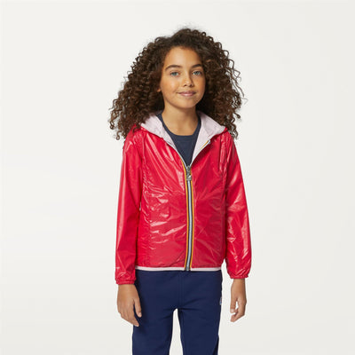 P. LILY PLUS.2 DOUBLE - Jacket - Nylon - Girl - Pink Red