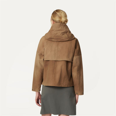 OPHELIE TIE DYE - Jacket - Nylon - Woman - Beige Khaki