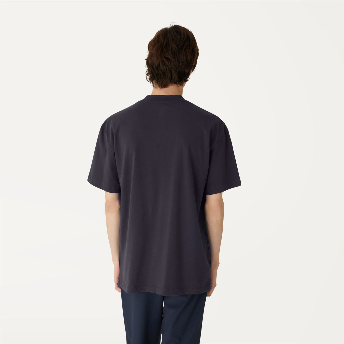 T-ShirtsTop Unisex MIXMAKE ESAIE T-Shirt Blue Depht-Green Dk | K-Way Dressed Front Double