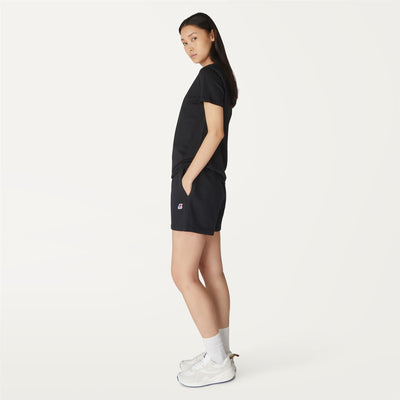 Shorts Woman CATE Sport  Shorts Black Pure | K-Way Detail (jpg Rgb)