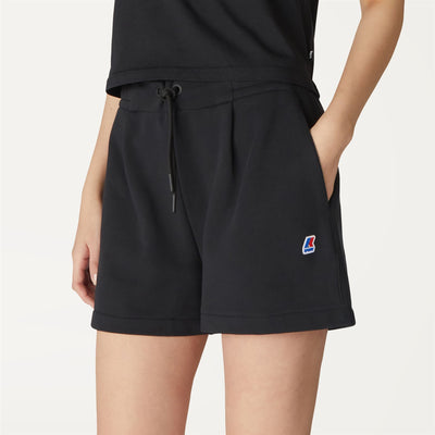 Shorts Woman CATE Sport  Shorts Black Pure | K-Way Detail Double