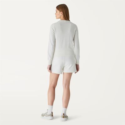Shorts Woman CATE Sport  Shorts White | K-Way Dressed Front Double