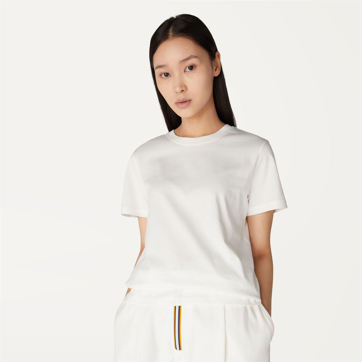 T-ShirtsTop Woman AMALIA T-Shirt White | K-Way Detail Double
