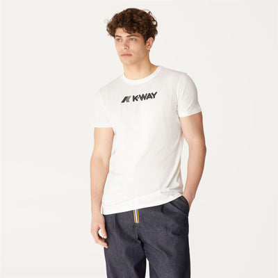 T-ShirtsTop Man JASPER T-Shirt White | K-Way Dressed Back (jpg Rgb)