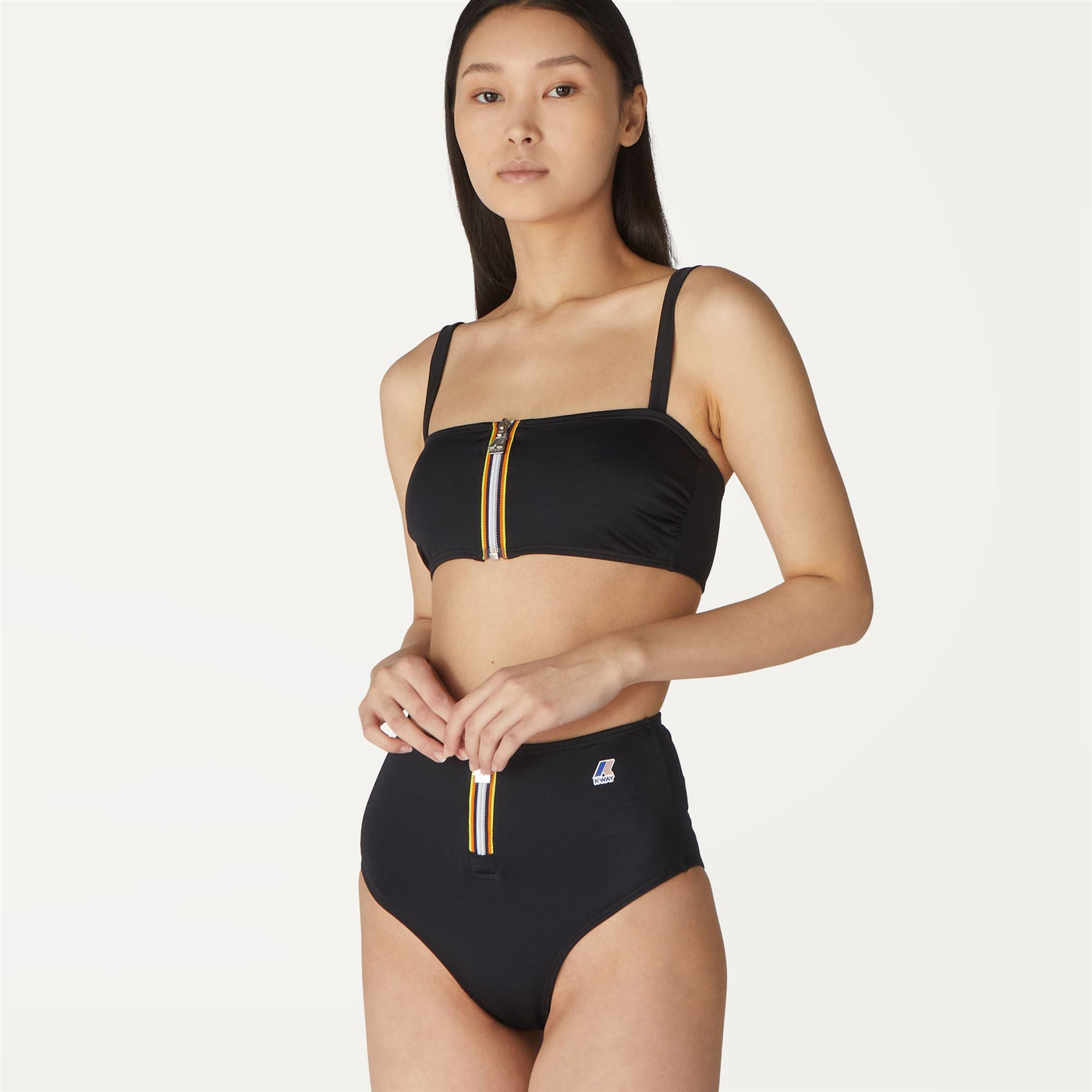 Bathing Suits Woman SOPHIA BEACH Bikini Black Pure | K-Way Detail Double				