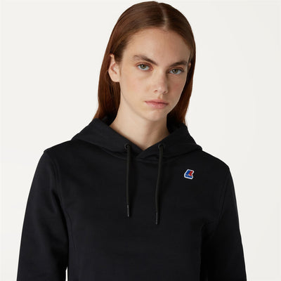 Fleece Woman ALINE Jacket Black Pure | K-Way Detail Double				