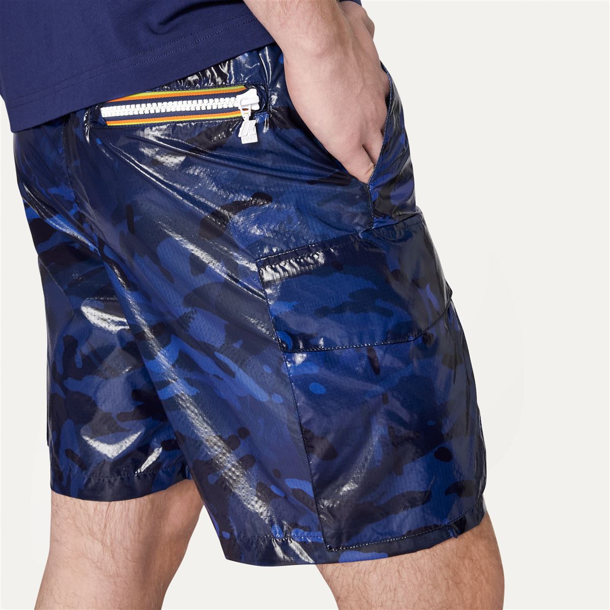 LEOBEM  CAMOU - Shorts - Polyamide - Unisex - Blue Camouflage