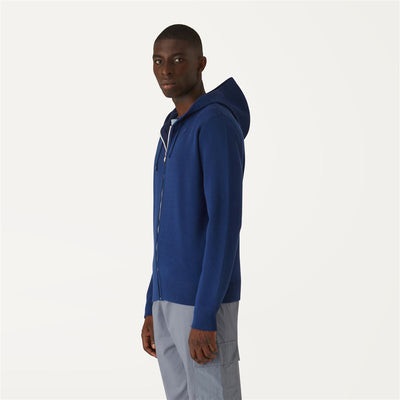 CHRETIEN EASY CARE - Knitwear - Jacket - Man - Blue Medieval