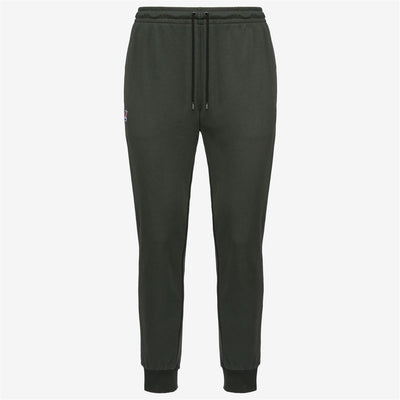 LE VRAI BISHOP POLY COTTON - Pants - Sport Trousers - Unisex - GREEN BLACKISH